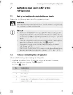 Preview for 19 page of Dometic COOLMATIC Installation And Operating Manual