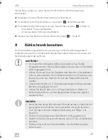 Preview for 47 page of Dometic COOLMATIC Installation And Operating Manual