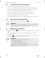 Preview for 74 page of Dometic COOLMATIC Installation And Operating Manual