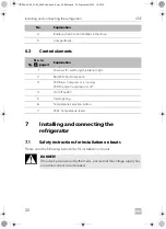 Preview for 20 page of Dometic CRE0050 Installation And Operating Manual