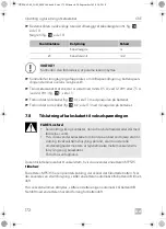 Preview for 172 page of Dometic CRE0050 Installation And Operating Manual