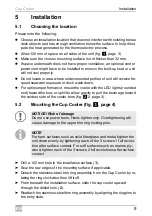 Предварительный просмотр 9 страницы Dometic Cup Cooler Installation And Operating Manual