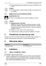 Предварительный просмотр 121 страницы Dometic Cup Cooler Installation And Operating Manual