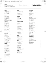 Preview for 92 page of Dometic DB3H Installation And Operating Manual