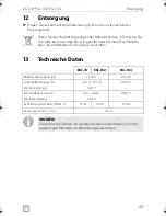 Preview for 43 page of Dometic DC-Kit DSP-T12 Installation And Operating Manual