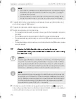 Preview for 74 page of Dometic DC-Kit DSP-T12 Installation And Operating Manual