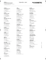 Preview for 280 page of Dometic DC-Kit DSP-T12 Installation And Operating Manual