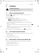 Preview for 17 page of Dometic DM 20NTED Installation And Operating Manual