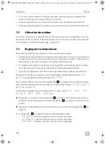 Preview for 34 page of Dometic DM 20NTED Installation And Operating Manual