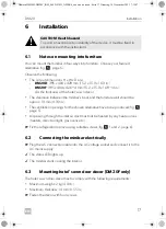 Preview for 17 page of Dometic DM20D Installation And Operating Manual