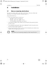 Preview for 12 page of Dometic DM50C Installation And Operating Manual