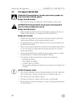 Preview for 44 page of Dometic DM50NTE D CL Installation And Operating Manual