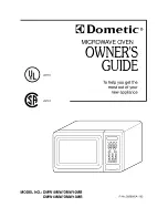 Dometic DMW10MB Owner'S Manual предпросмотр