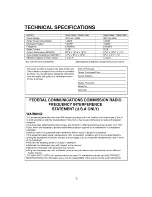 Preview for 3 page of Dometic DMW10MB Owner'S Manual