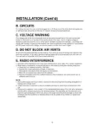 Preview for 6 page of Dometic DMW10MB Owner'S Manual