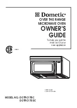 Dometic DOTRC17BC Owner'S Manual предпросмотр