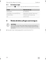 Preview for 34 page of Dometic DSP212 Installation And Operating Manual