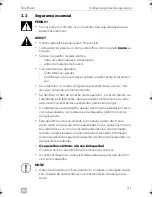 Preview for 71 page of Dometic DSP212 Installation And Operating Manual