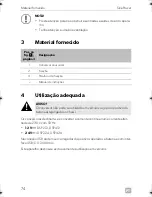 Preview for 74 page of Dometic DSP212 Installation And Operating Manual