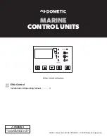 Dometic Elite Control Series Installation And Operating Manual предпросмотр