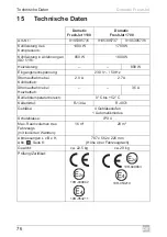 Предварительный просмотр 76 страницы Dometic FreshJet 1100 Operating Manual