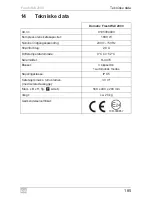 Preview for 185 page of Dometic FreshWell 2000 Operating Manual