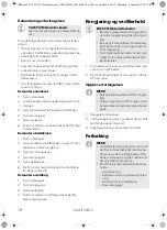 Preview for 78 page of Dometic FTC Operating Instructions Manual