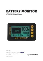 Preview for 1 page of Dometic GP-BMK-25 User Manual