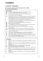 Preview for 4 page of Dometic HD30AR Installation And Operating Manual