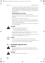 Preview for 11 page of Dometic MACAVE S117FG Operating Manual