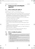 Preview for 16 page of Dometic MACAVE S117FG Operating Manual