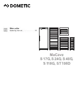 Preview for 1 page of Dometic MaCave S118G Operating Manual