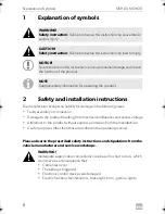 Preview for 8 page of Dometic MAGICCOMFORT MSH60 Installation And Operating Manual