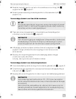 Preview for 78 page of Dometic MAGICCOMFORT MSH60 Installation And Operating Manual