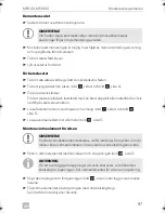 Preview for 97 page of Dometic MAGICCOMFORT MSH60 Installation And Operating Manual