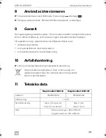 Preview for 99 page of Dometic MAGICCOMFORT MSH60 Installation And Operating Manual