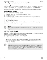 Preview for 86 page of Dometic MagicTouch MT400 Installation And Operating Manual