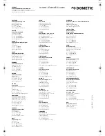 Preview for 52 page of Dometic MASTERFLUSH MF7100 Quick Start Manual