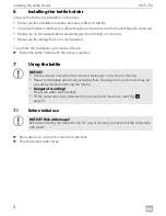 Предварительный просмотр 8 страницы Dometic MCK-750-12/N Operating Manual