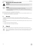 Предварительный просмотр 10 страницы Dometic MCK-750-12/N Operating Manual