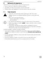 Предварительный просмотр 34 страницы Dometic MCK-750-12/N Operating Manual