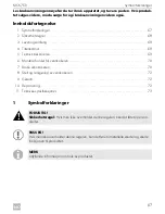 Предварительный просмотр 67 страницы Dometic MCK-750-12/N Operating Manual