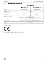 Предварительный просмотр 73 страницы Dometic MCK-750-12/N Operating Manual