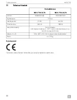 Предварительный просмотр 80 страницы Dometic MCK-750-12/N Operating Manual