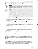 Preview for 12 page of Dometic MCS T12 Operating Manual