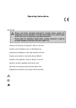 Preview for 2 page of Dometic MF20-60 Operating Instructions Manual