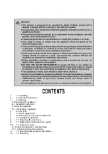 Preview for 3 page of Dometic MF20-60 Operating Instructions Manual