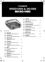 Предварительный просмотр 3 страницы Dometic Micro Heki Installation And Operating Manual