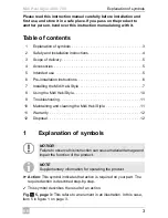 Предварительный просмотр 5 страницы Dometic Midi Heki Style 400 x 700 Installation And Operating Manual