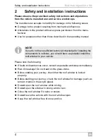 Preview for 6 page of Dometic Midi Heki Style 400 x 700 Installation And Operating Manual